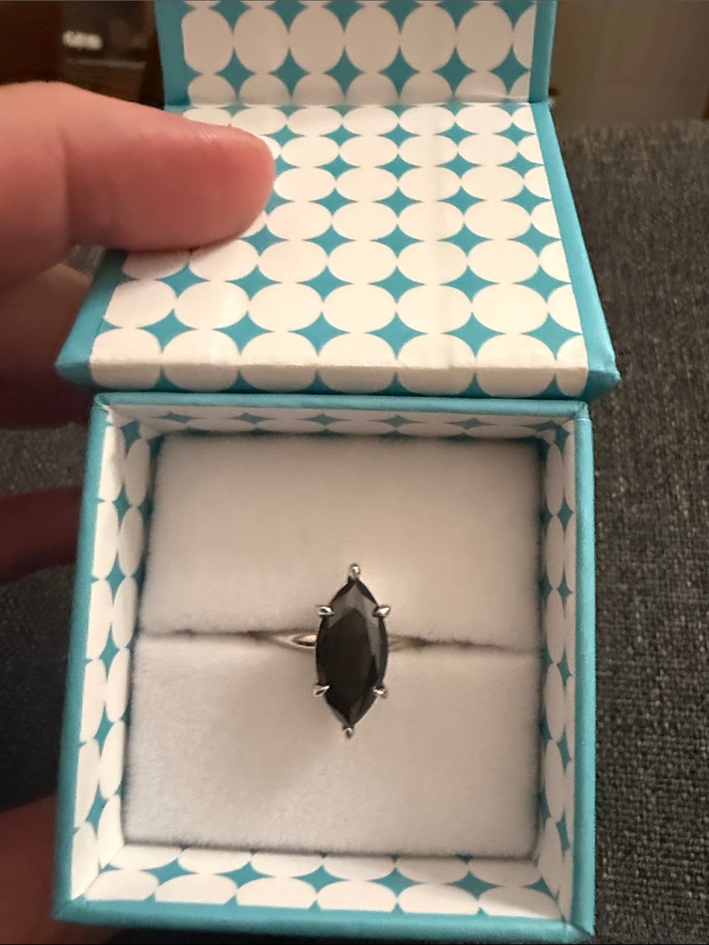Ryze party .925 sterling silver modern muse ring Size 7